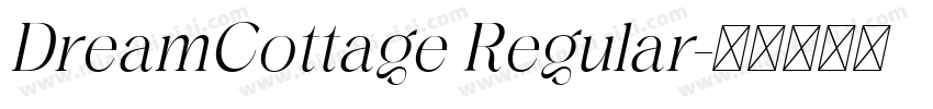 DreamCottage Regular字体转换